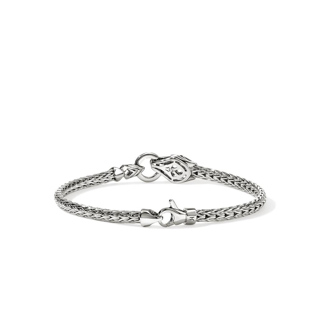 Sterling Silver Diamond & Blue Sapphire Naga Bracelet  – 3.5mm BUP603752BSPDIXUM