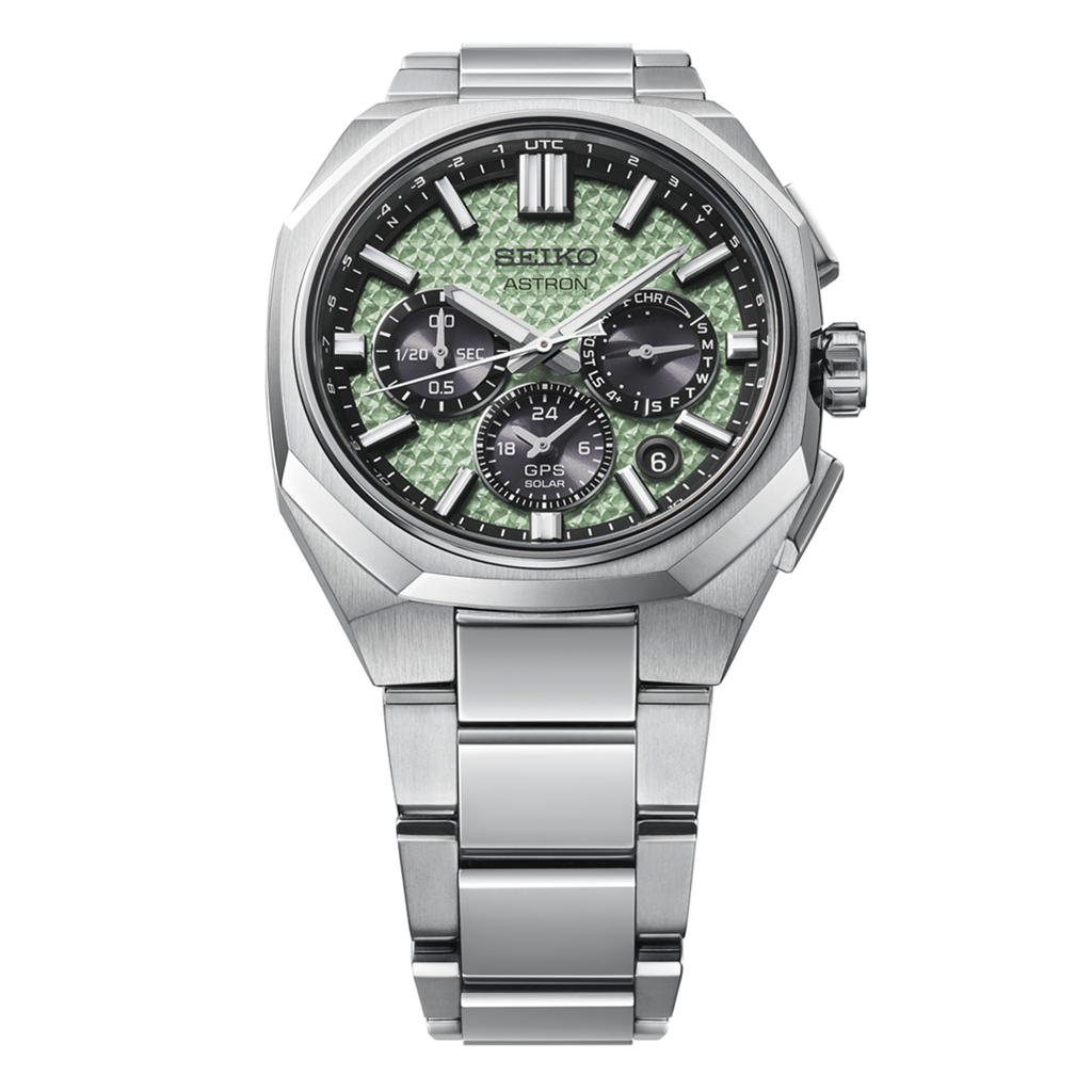 Astron GPS Solar Dual-Time Chronograph Titanium Green Dial Limited Edition Watch – HAB005