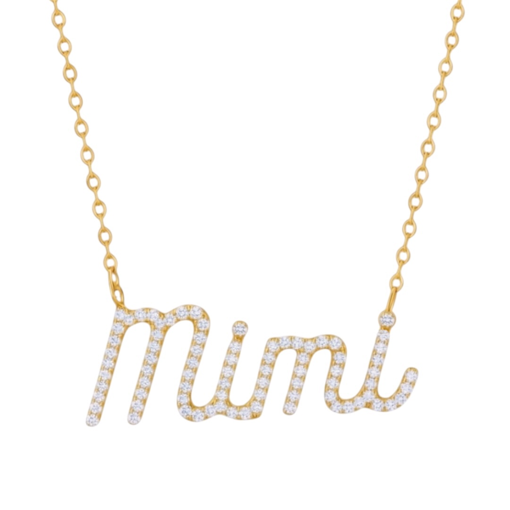 14K Yellow Gold Diamond "Mimi" Necklace | 0.23ct