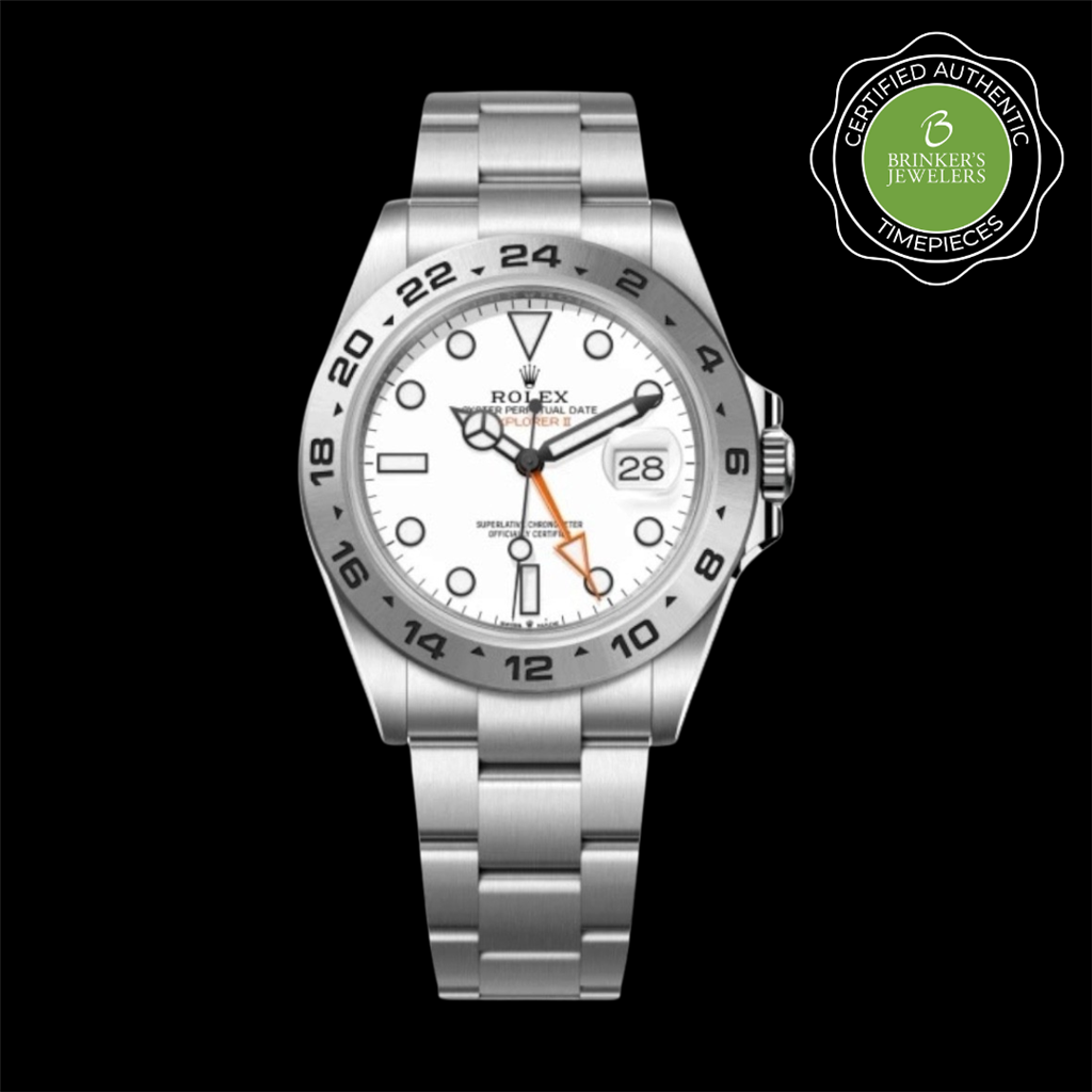 Certified Authentic Rolex Oyster Perpetual Explorer II