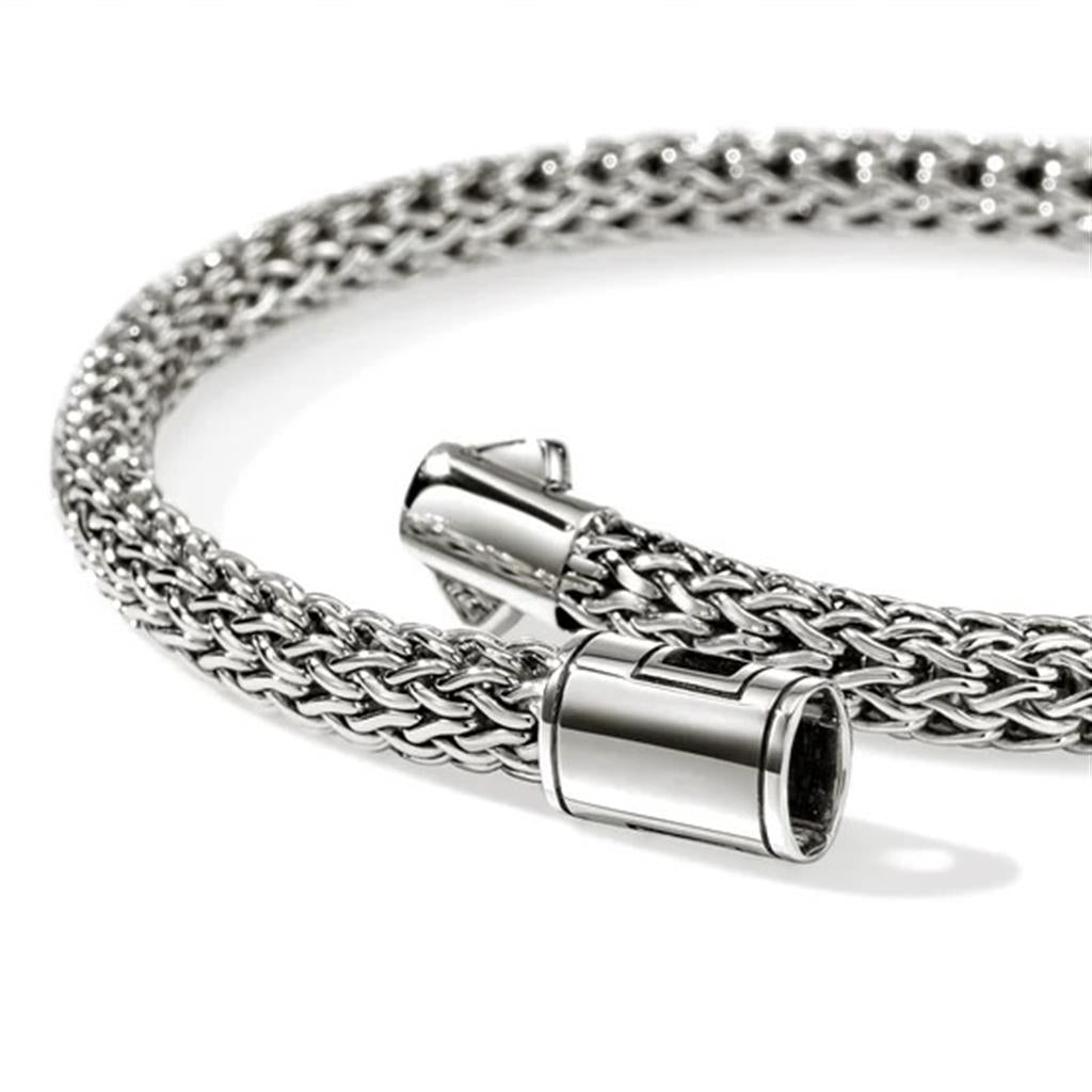 Sterling Silver 6.5mm Small Icon Bracelet  BU990904XUM