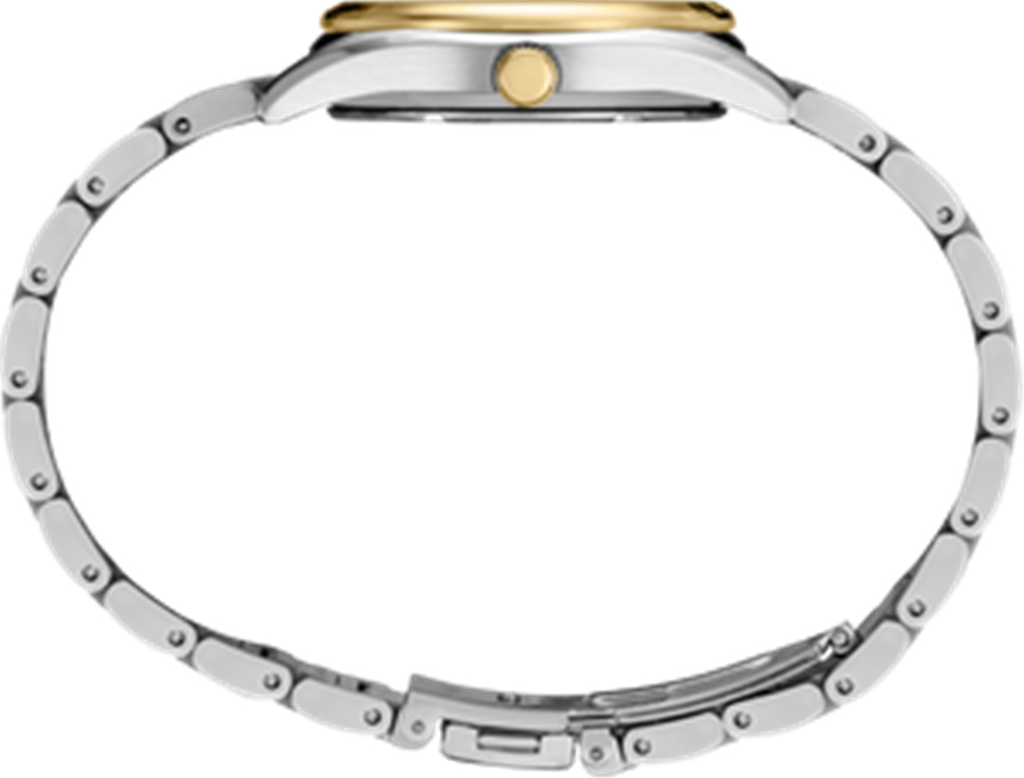 Seiko Two Tone Stainless Steel White Diamond Dial SUR582 - side view