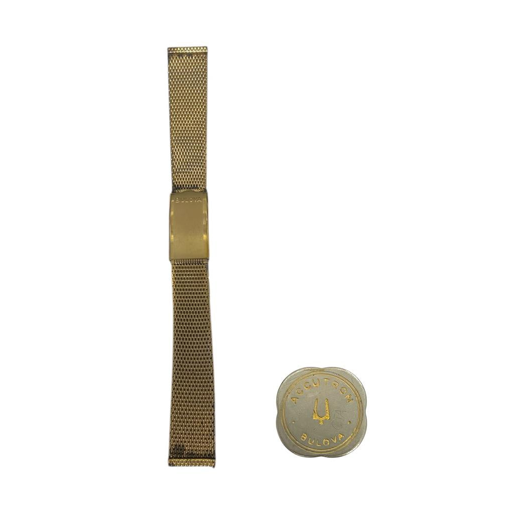 Certified Authentic Bulova Accutron 35mm Yellow Stainless Steel Watch