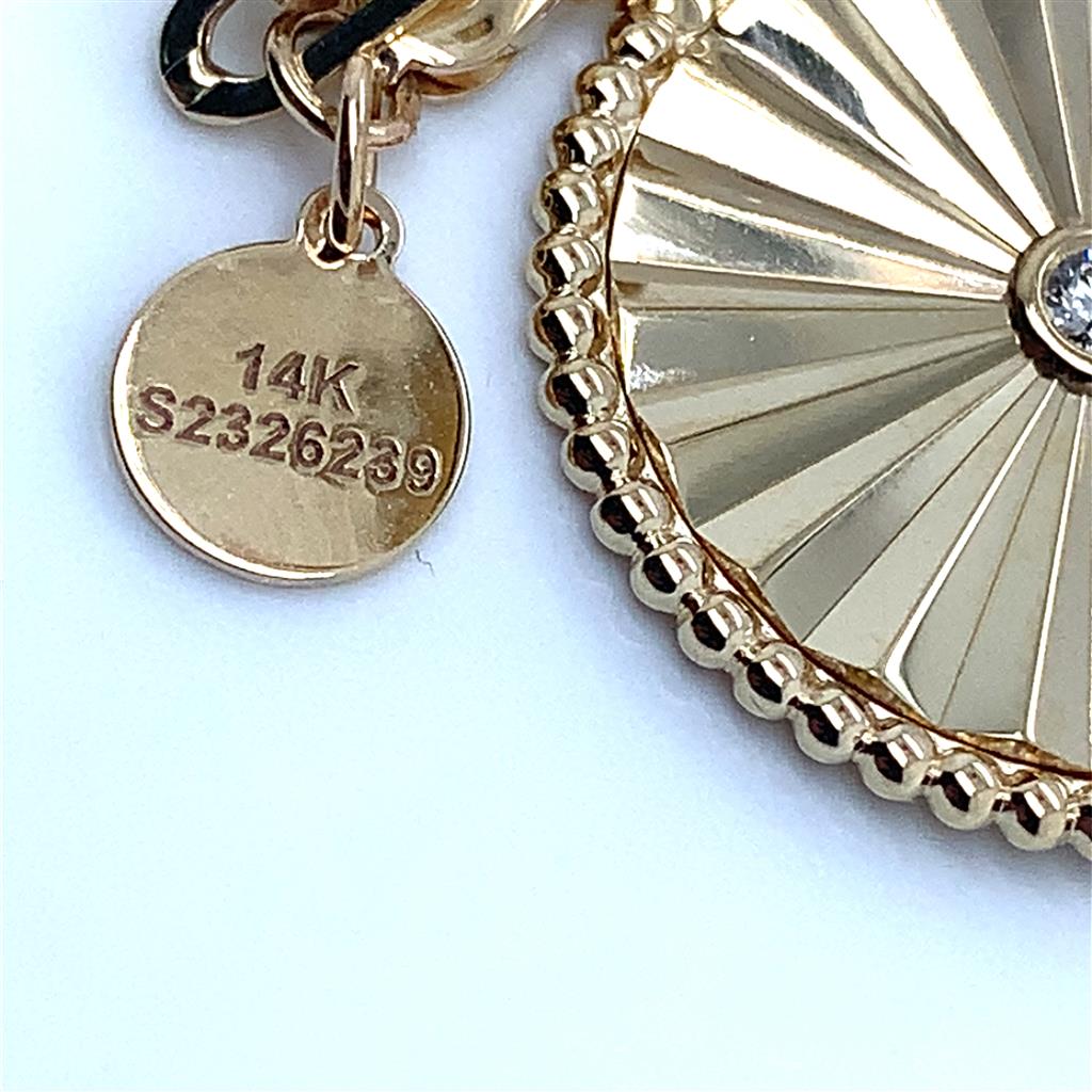 14KT Yellow Gold Medallion Chain Necklace