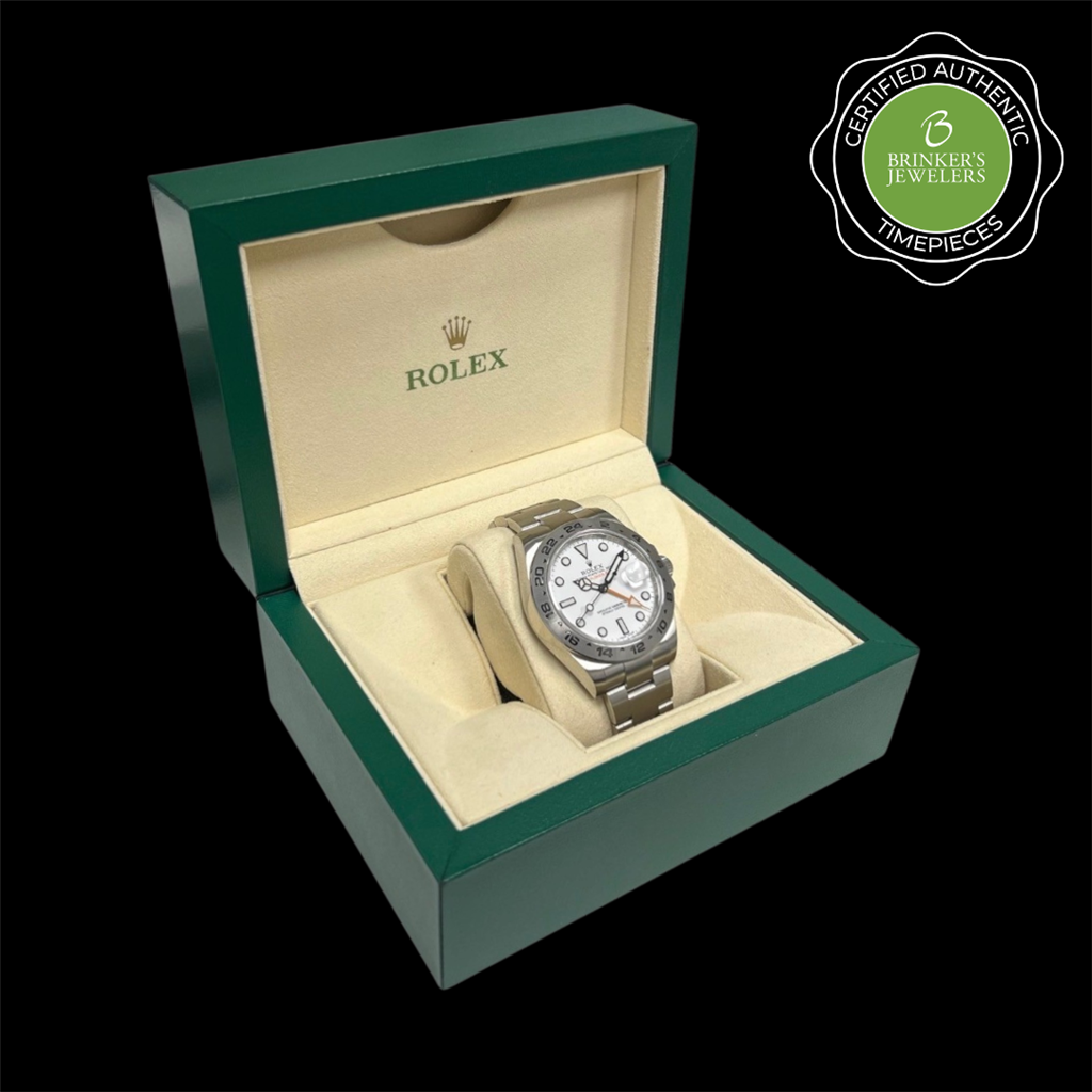 Certified Authentic Rolex Oyster Perpetual Explorer II