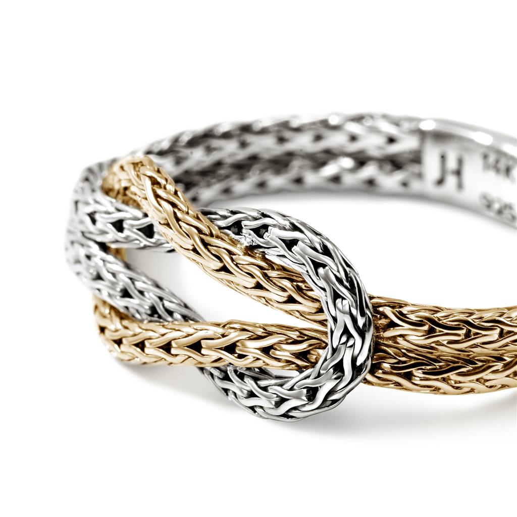 Sterling Silver & 14kt Yellow Gold Love Knot Ring