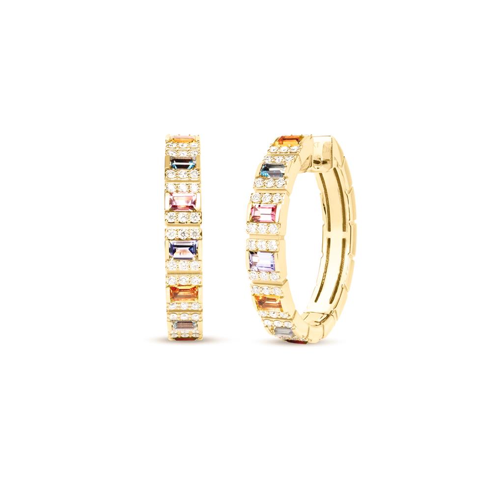 18K Gold Obelisco Multi-Stone Diamond Earrings 8883758AYERX