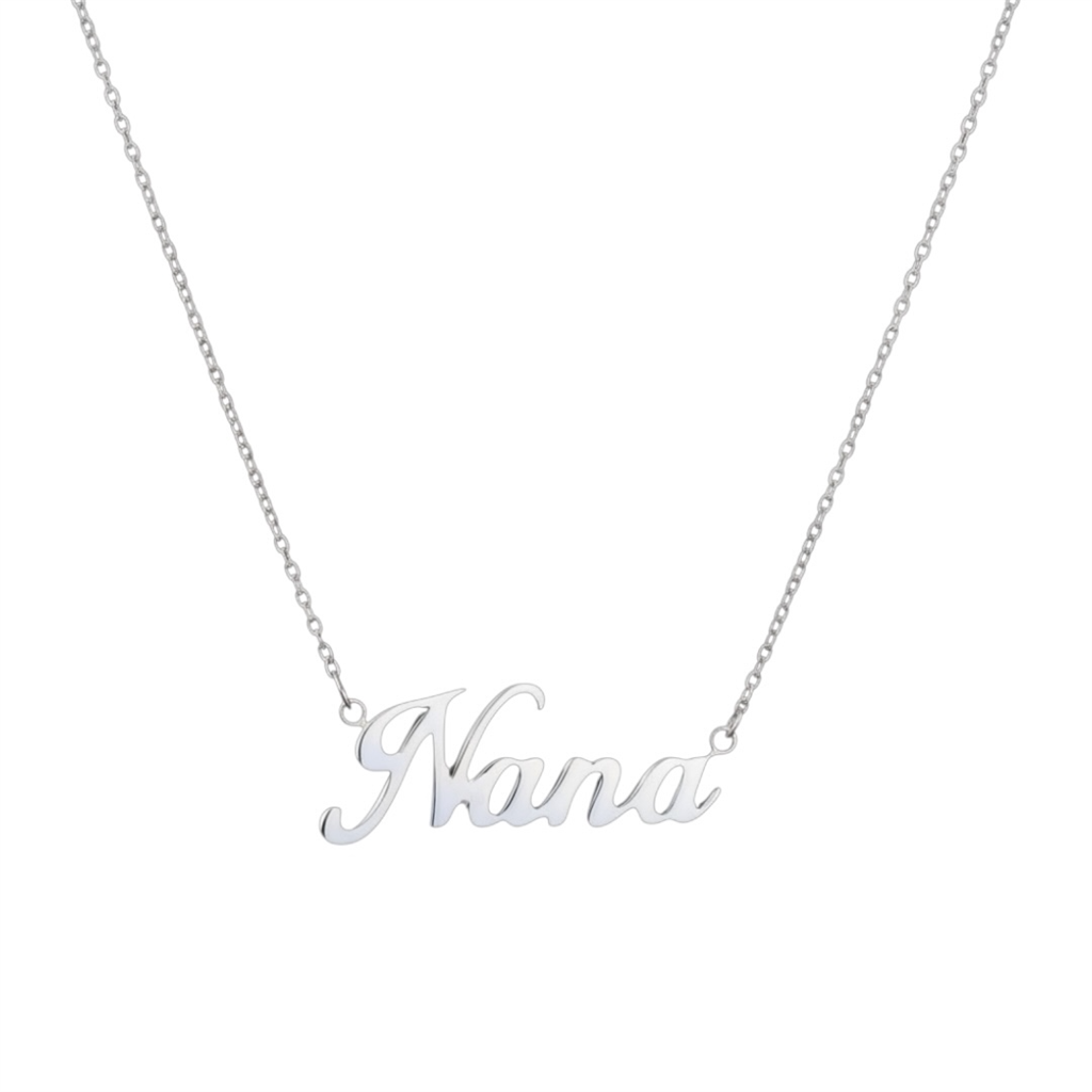 Sterling Silver "Nana" Pendant Necklace
