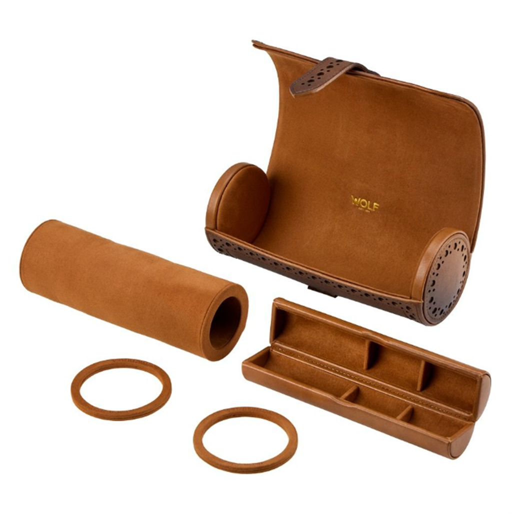 Wolf Earth Triple Watch Roll 190641 – Burnished Brown