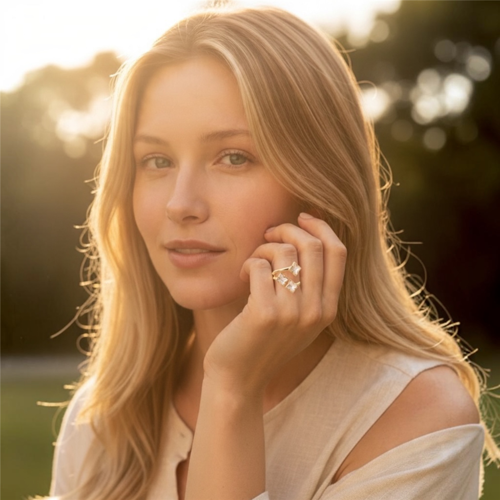 18kt Yellow Gold Roberto Coin Mother-of-Pearl Flower Ring
