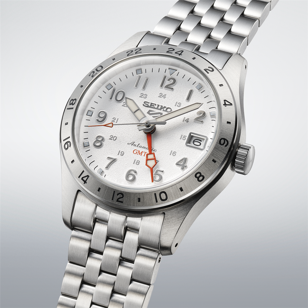 Seiko 5 Sports GMT SSK059 39.4mm White Dial Automatic Watch