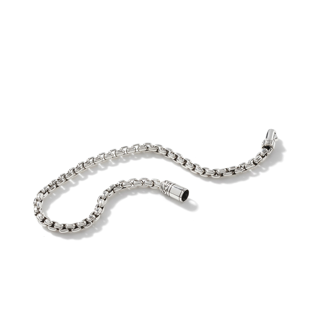 Sterling Silver Classic Chain 4mm Box Chain Bracelet