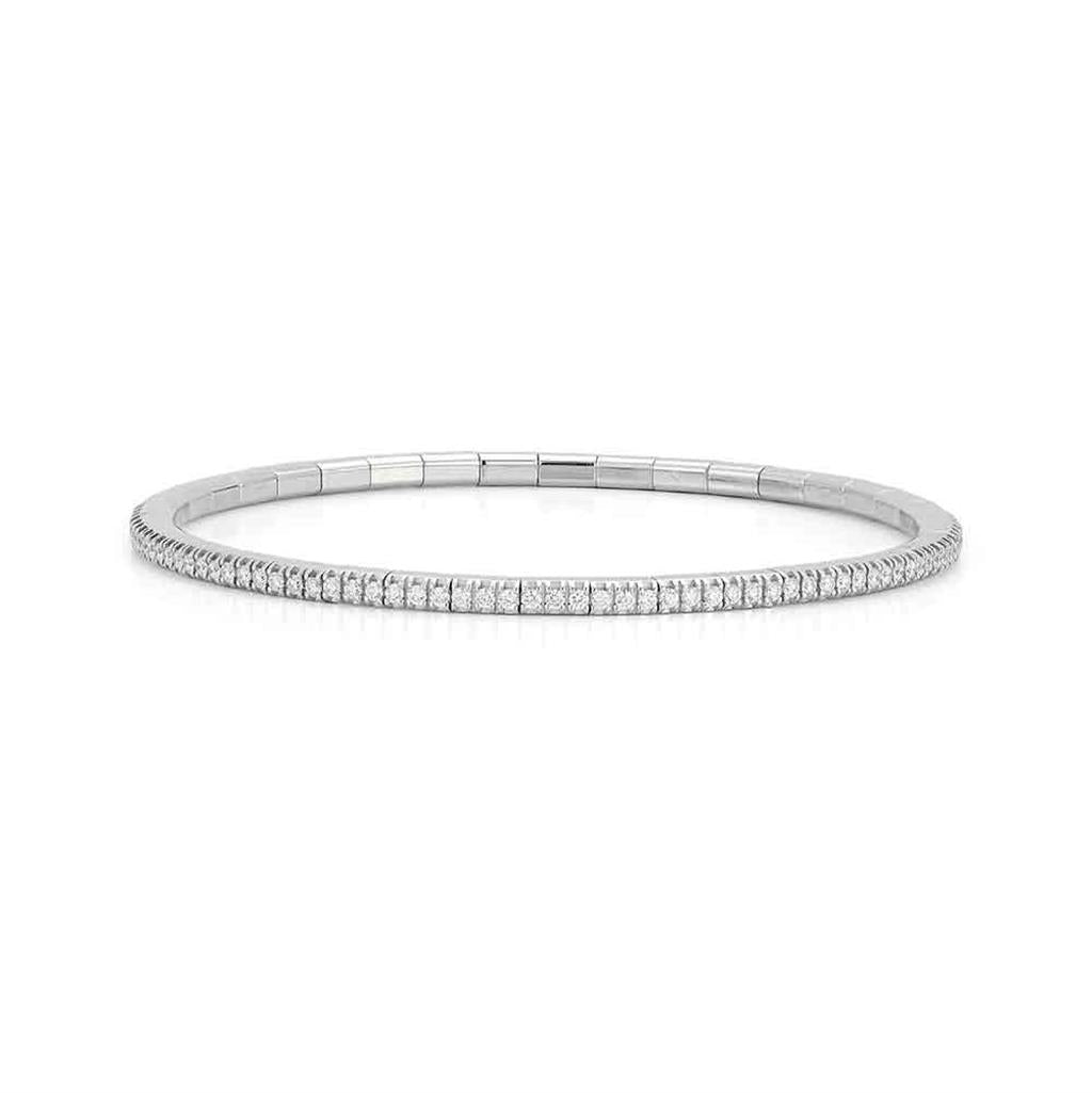 Demeglio 18KT White Gold 3.45ct Diamond Tennis Bracelet