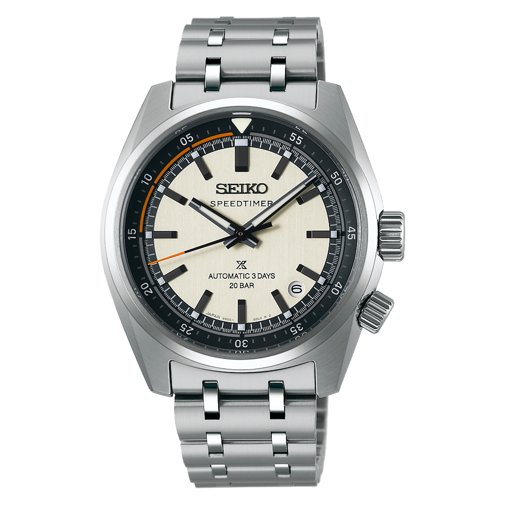 Seiko Prospex Speedtimer SPB513 Stainless Steel Silver Index Dial Watch