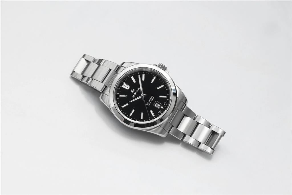Noble 40mm Black Dial Stainless Steel Automatic Watch