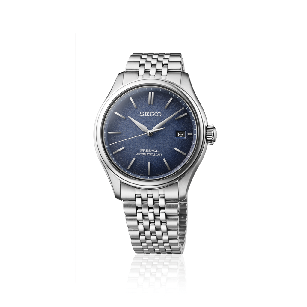Seiko Presage Classic Series Stainless Steel Blue Index Dial Watch – Ref. SPB525