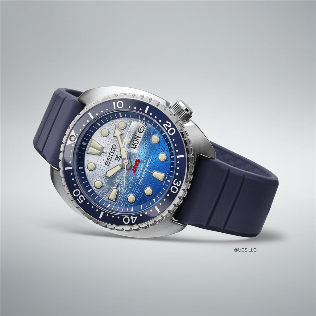 Seiko SRPL81 Jaws 50th Anniversary Limited Edition Stainless Steel Blue Dial Diver Watch