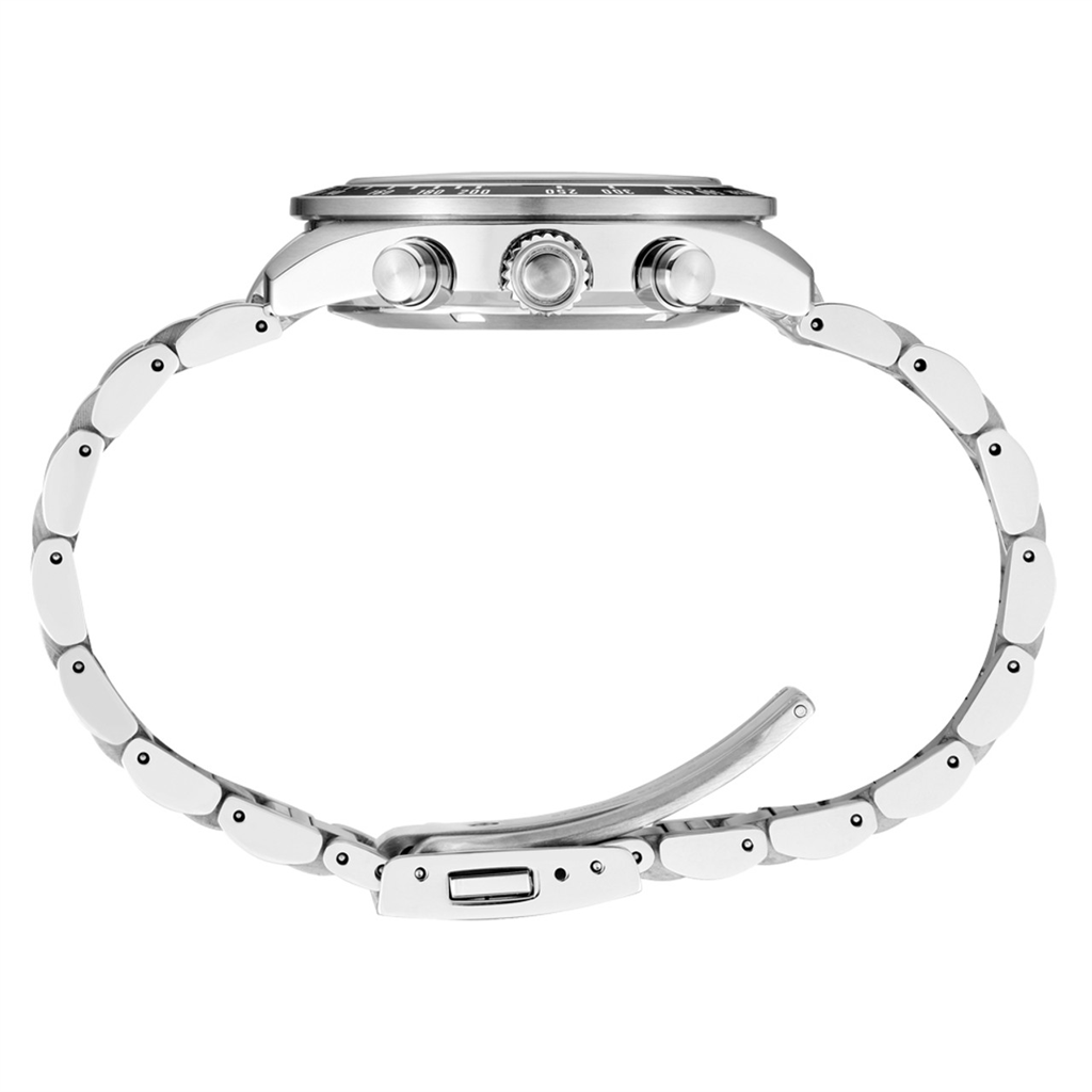 Seiko Prospex Speedtimer U.S. Special Edition Stainless Steel Blue Index Dial Watch - side view