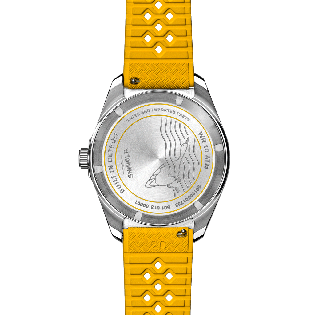 Shinola S0120301733 Duck Stainless Steel Canary Dial