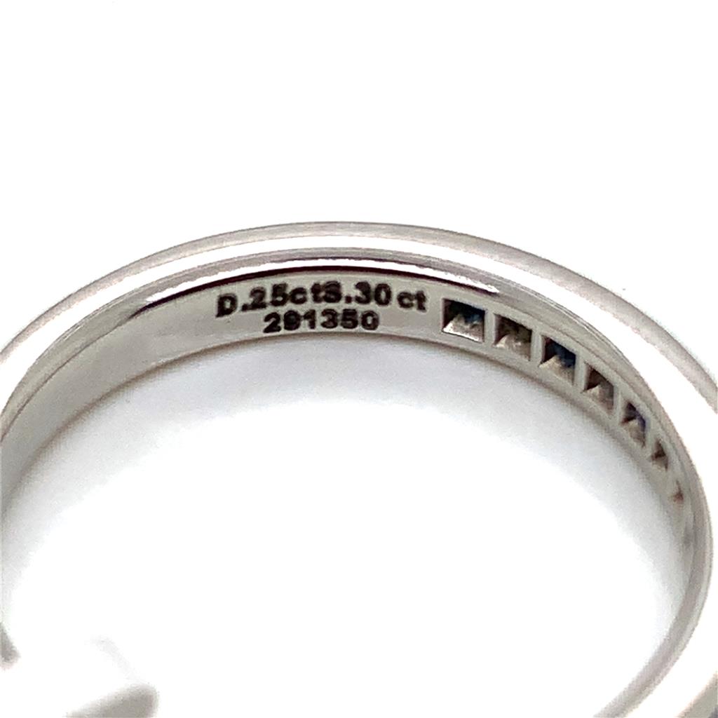 Platinum Diamond & Sapphire Alternating Band