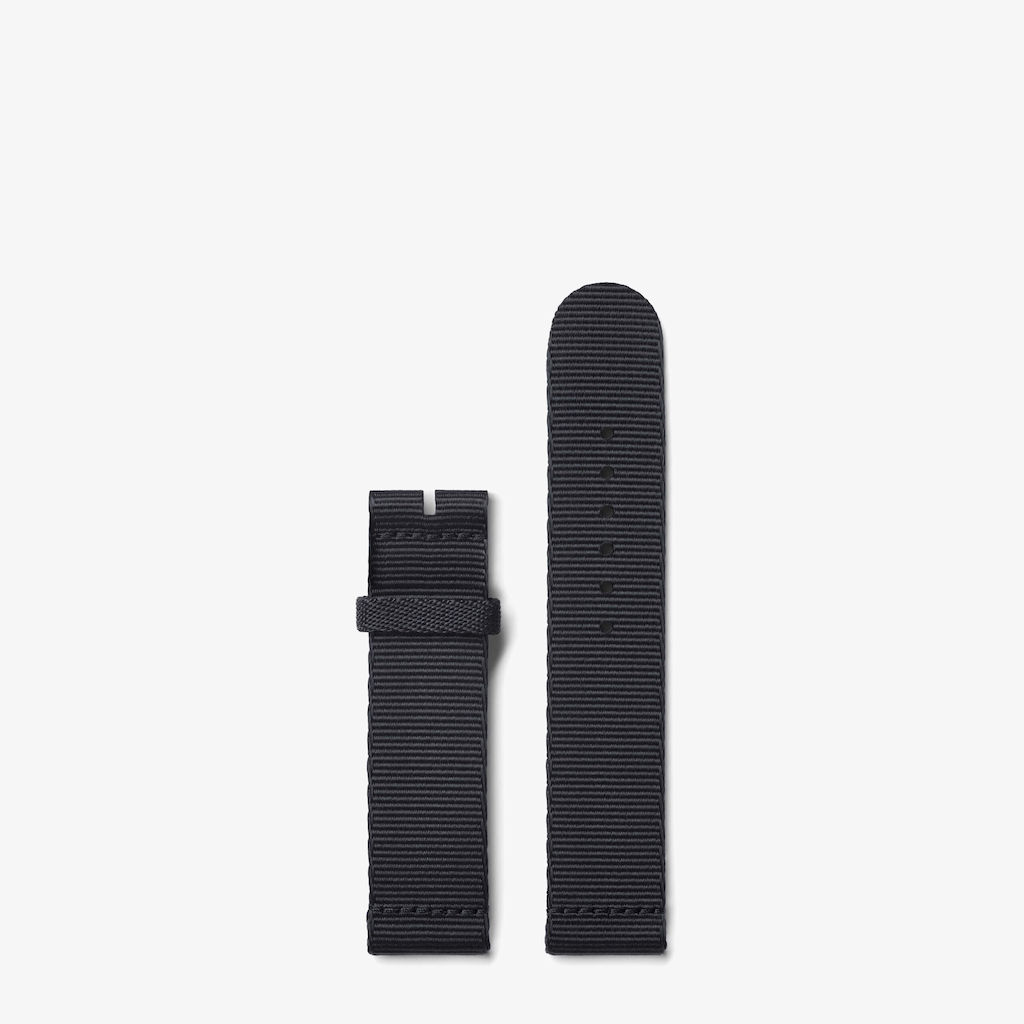 Nomos Textile strap, woven, blue-black, 20 mm - L