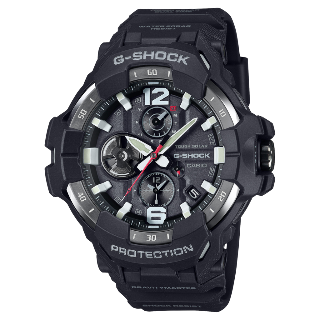 G-Shock Stainless Steel Black Index/Arabic Dial Master Of G - Air Gravitymaster Watch