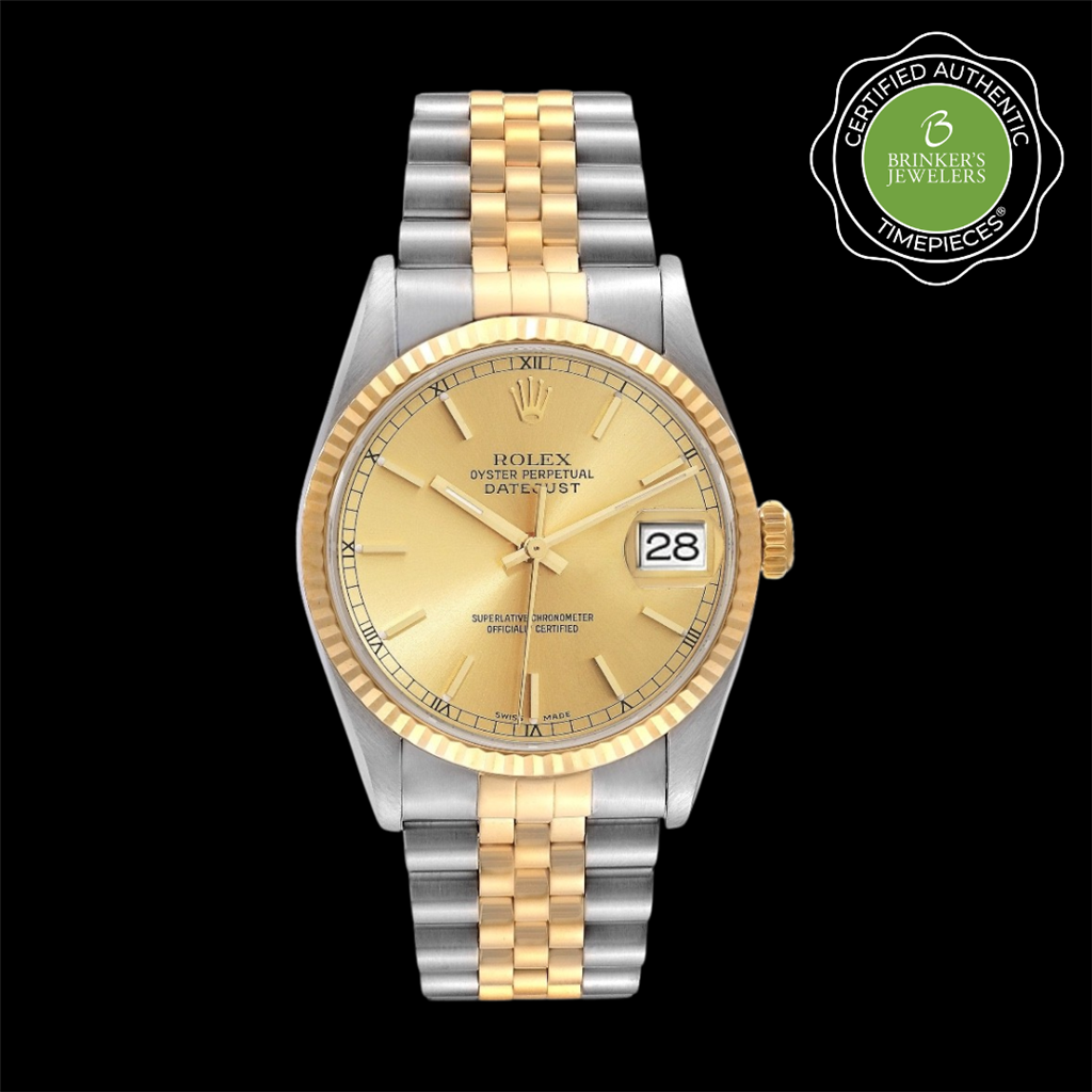 Certified Authentic Rolex Oyster Perpetual Datejust 36mm