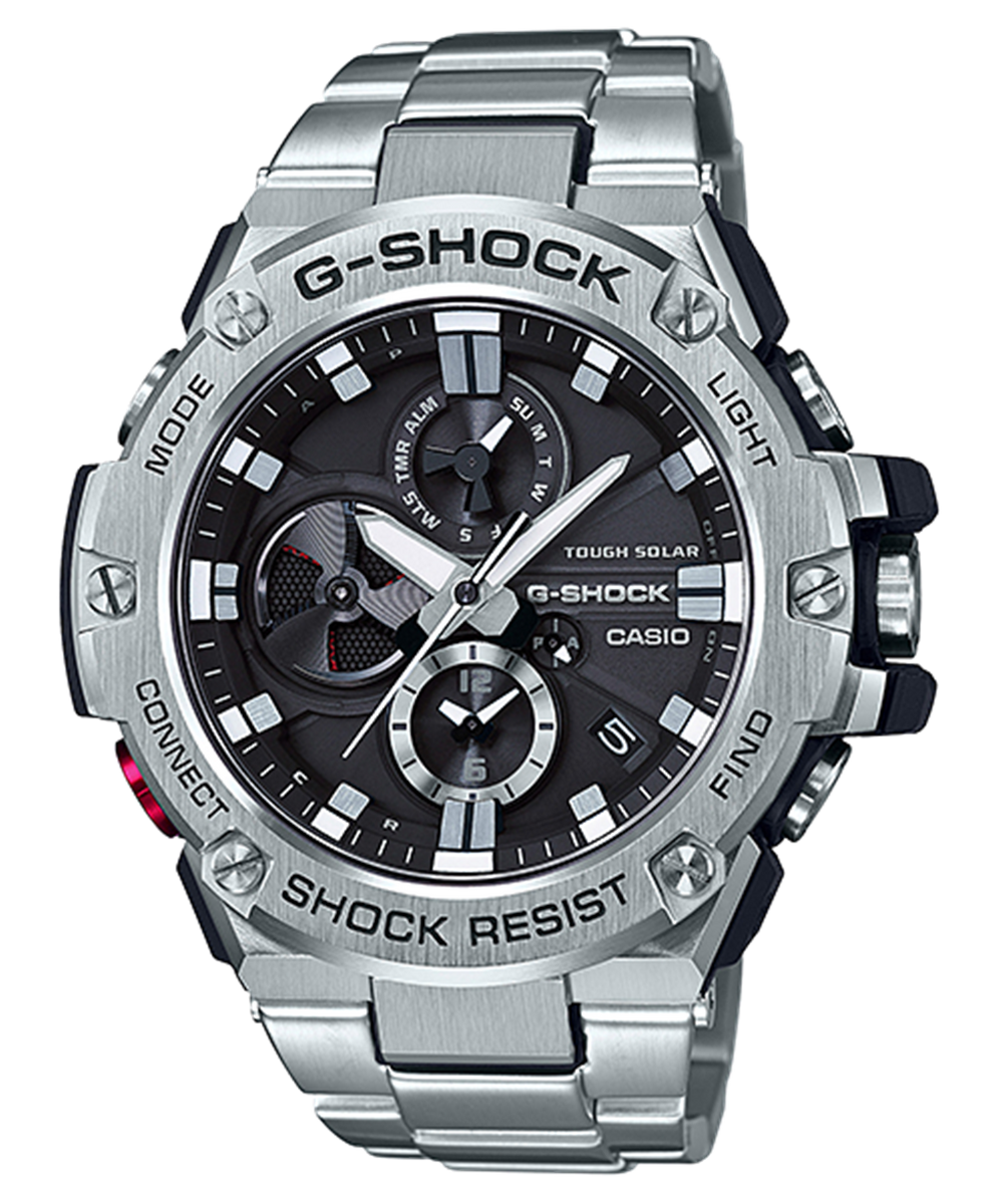 【新品未使用品】G-SHOCK GST-B100-1AJF Bluetooth G-Shock GSTB100D-1A Bluetooth Solar G-Steel Analog-Digital Watch