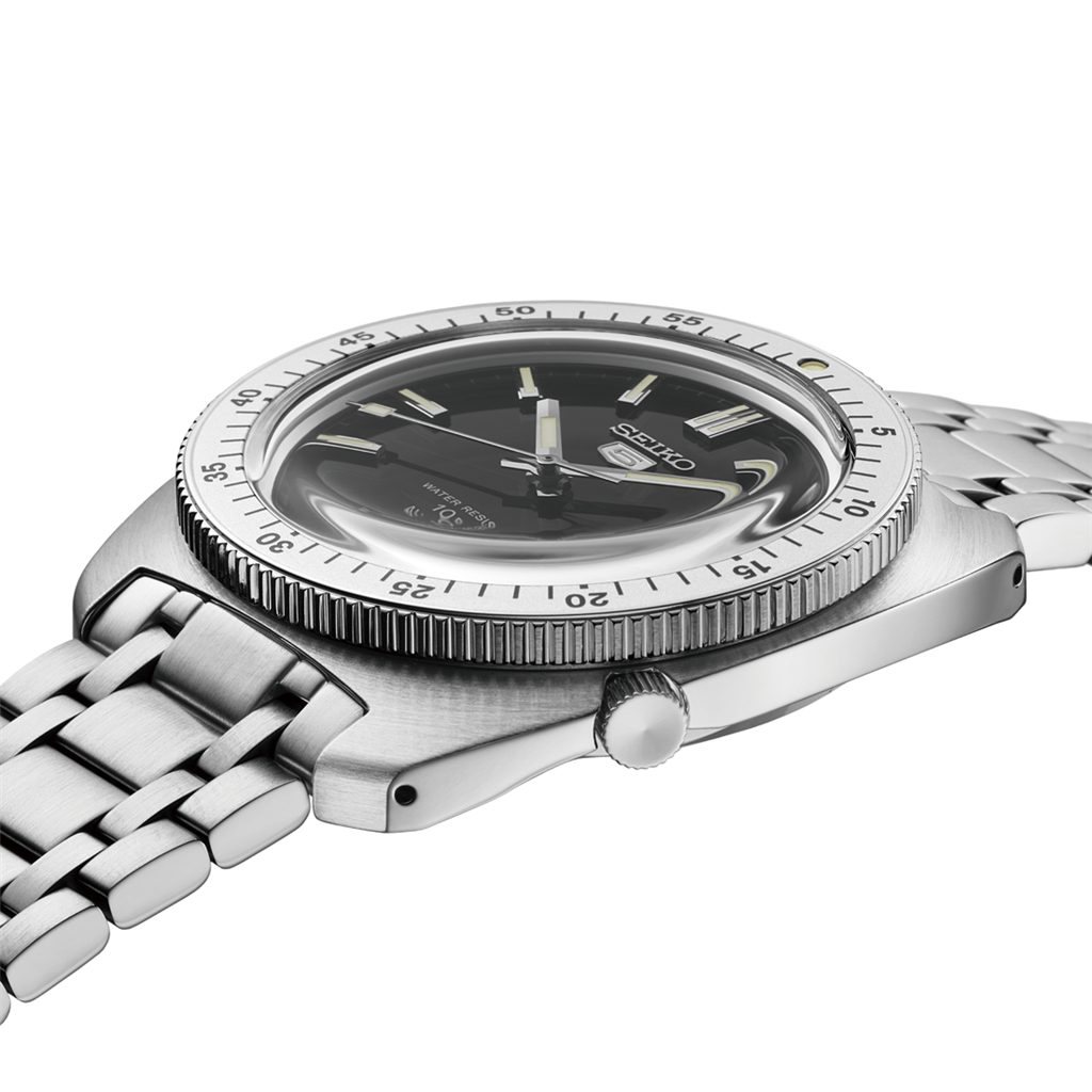 Seiko 5 Sports SRPL93 SKX Heritage Design Limited Edition Stainless Steel Black Dial Watch