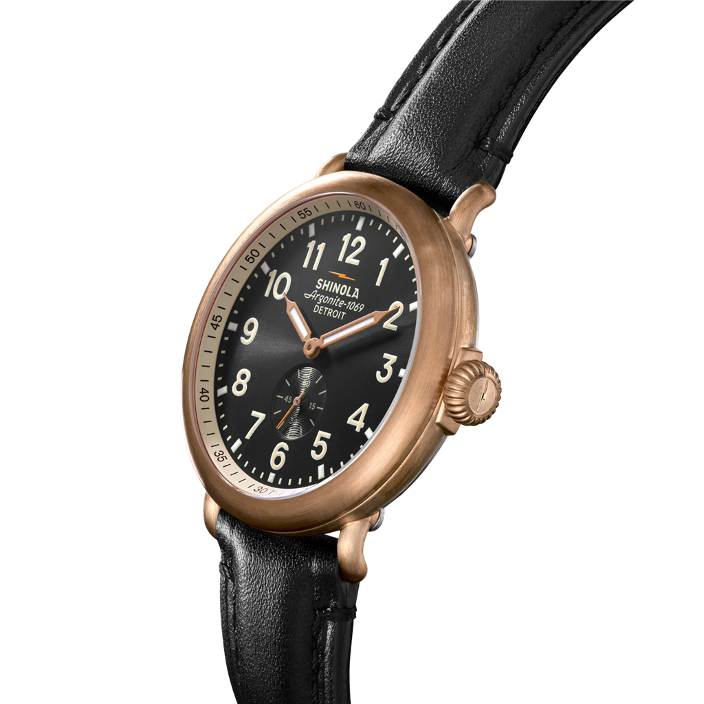 Shinola Runwell Sub Second 43mm Bronze Watch