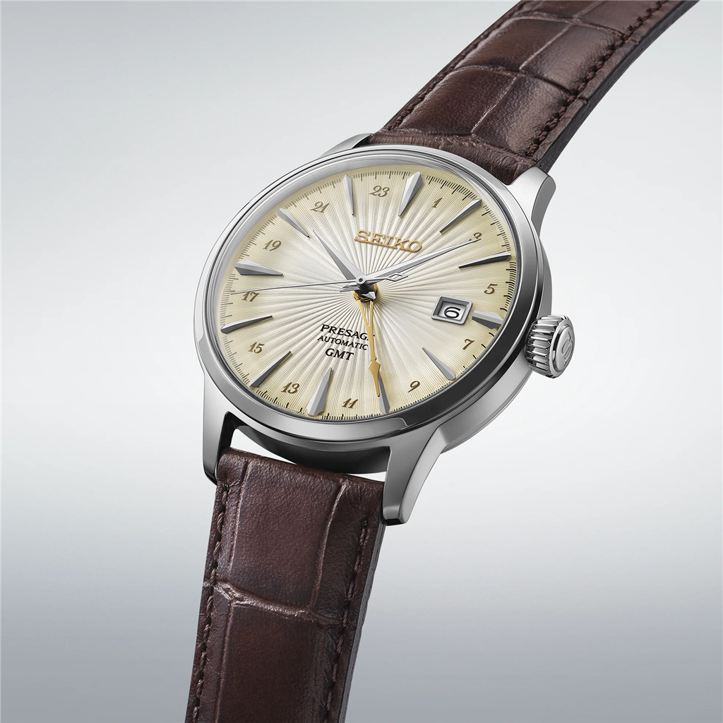 Seiko Presage Cocktail Time Stainless Steel Ivory Index Dial Watch – Ref. SSK041
