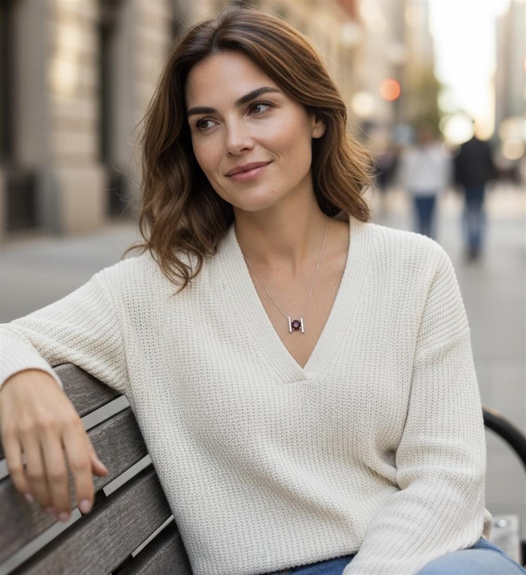 14kt White Gold Diamond & Pink Tourmaline Necklace (8.08ct Tourmaline, 0.53ct Diamonds, 18")