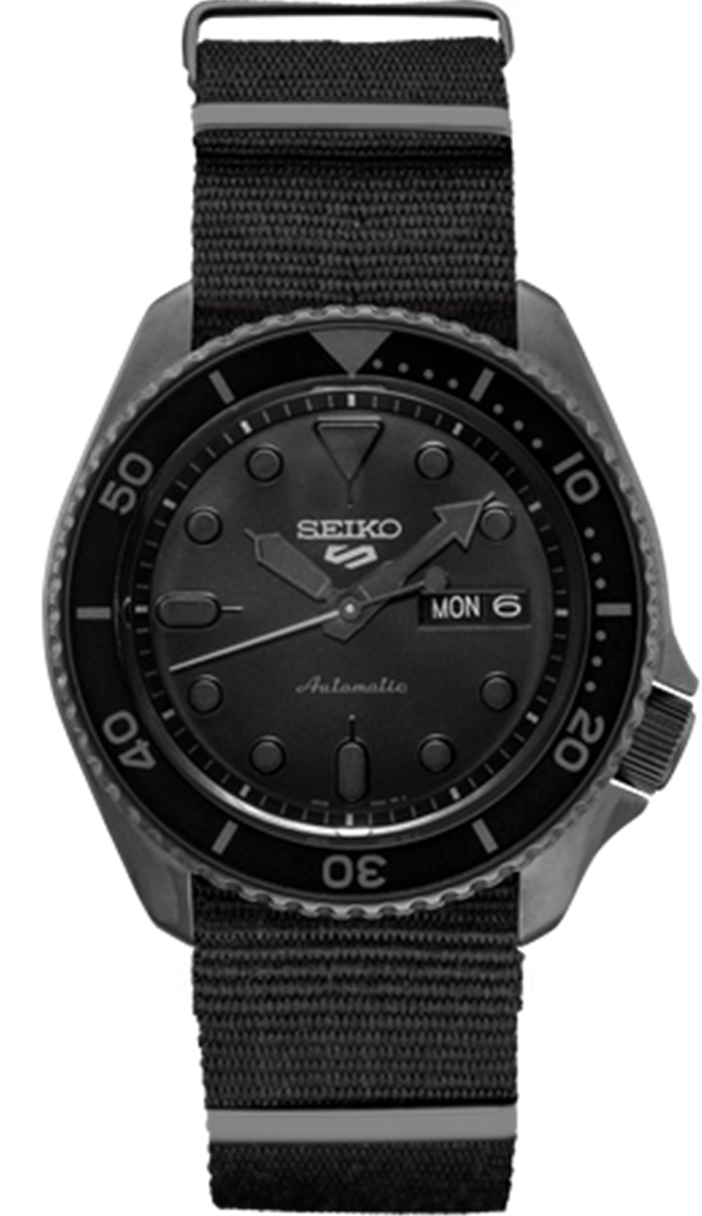 Seiko 5 Sports Stainless Steel Black Index Dial Watch – Ref. SRPD79