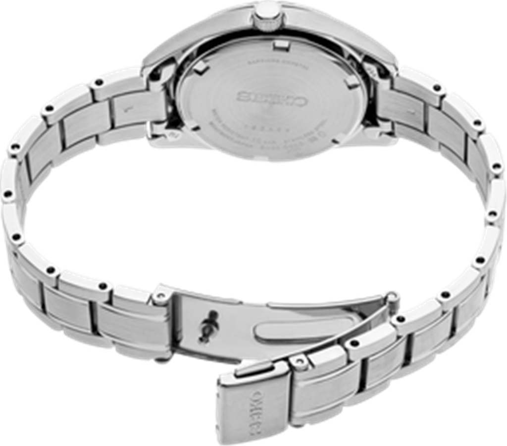 Seiko Stainless Steel Silver Index Dial SUR633 - side view