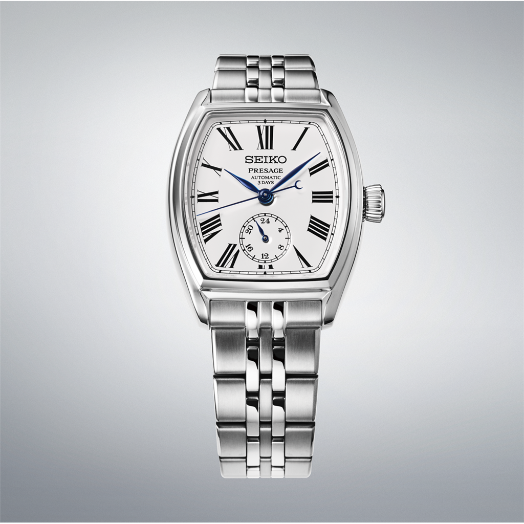 Presage SPB537 Stainless Steel White Roman Numeral Dial Automatic Watch