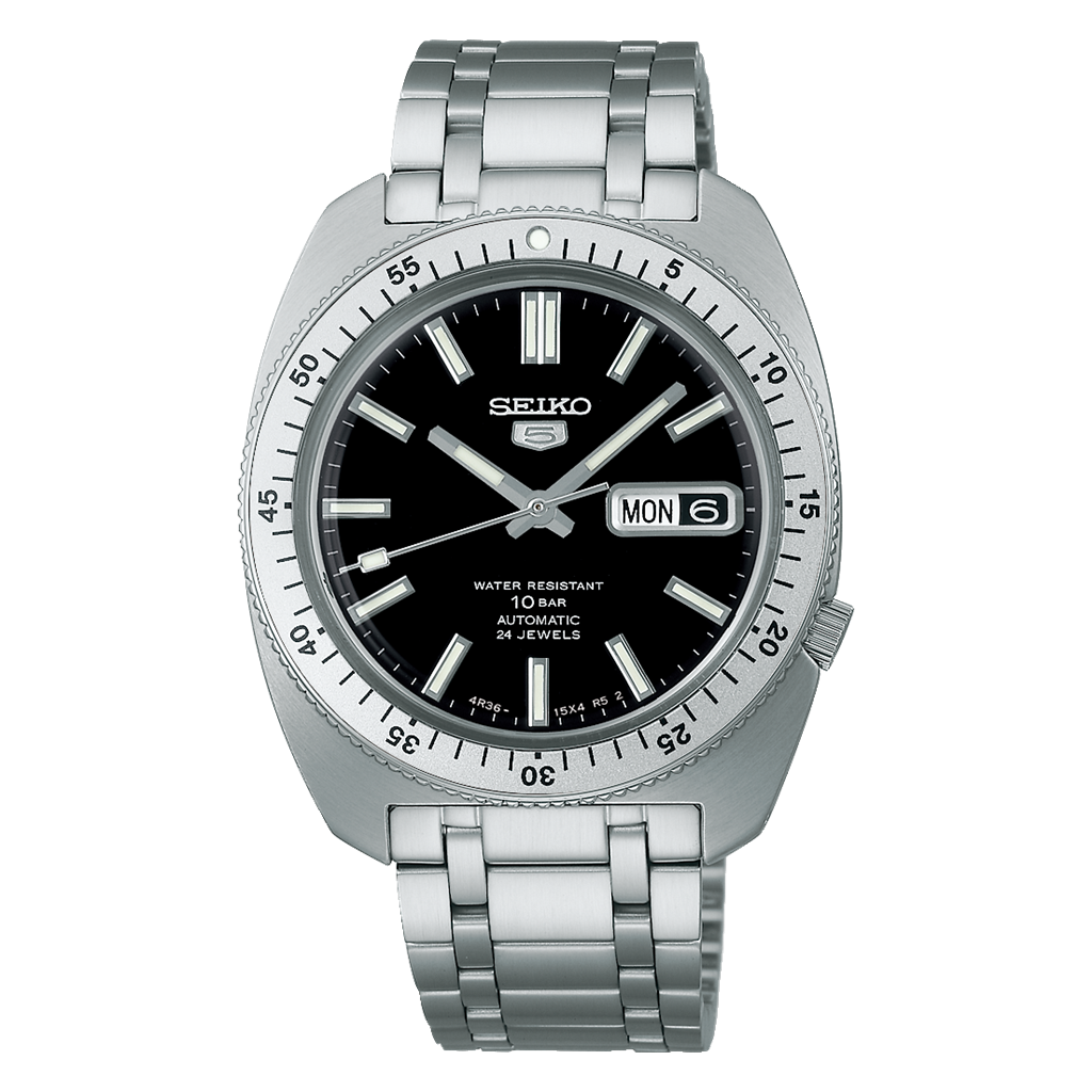 Seiko 5 Sports SRPL93 SKX Heritage Design Limited Edition Stainless Steel Black Dial Watch