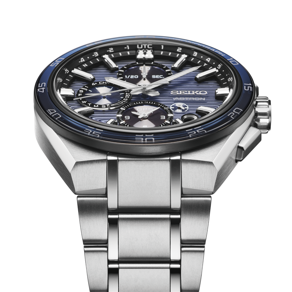 Seiko Astron GPS Solar Dual-Time Chronograph Titanium Watch – Model SSH175